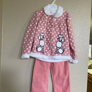 Pink Poodle Jacket and Pants Set size 4T New-with Tag
